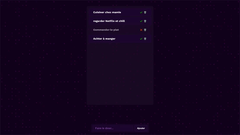 Site web to do list